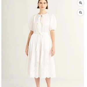 Tie-Front Eyelet Midi Dress from Free Assembly - NWT szL